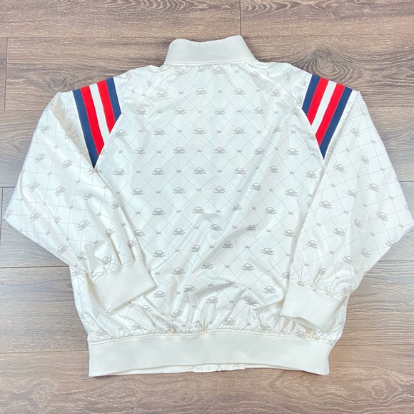 AVIREX 90s Vintage Men’s Hip-Hop Fashion Off White Zip-Up Lightweight Jacket XXL - Picture 6 of 10